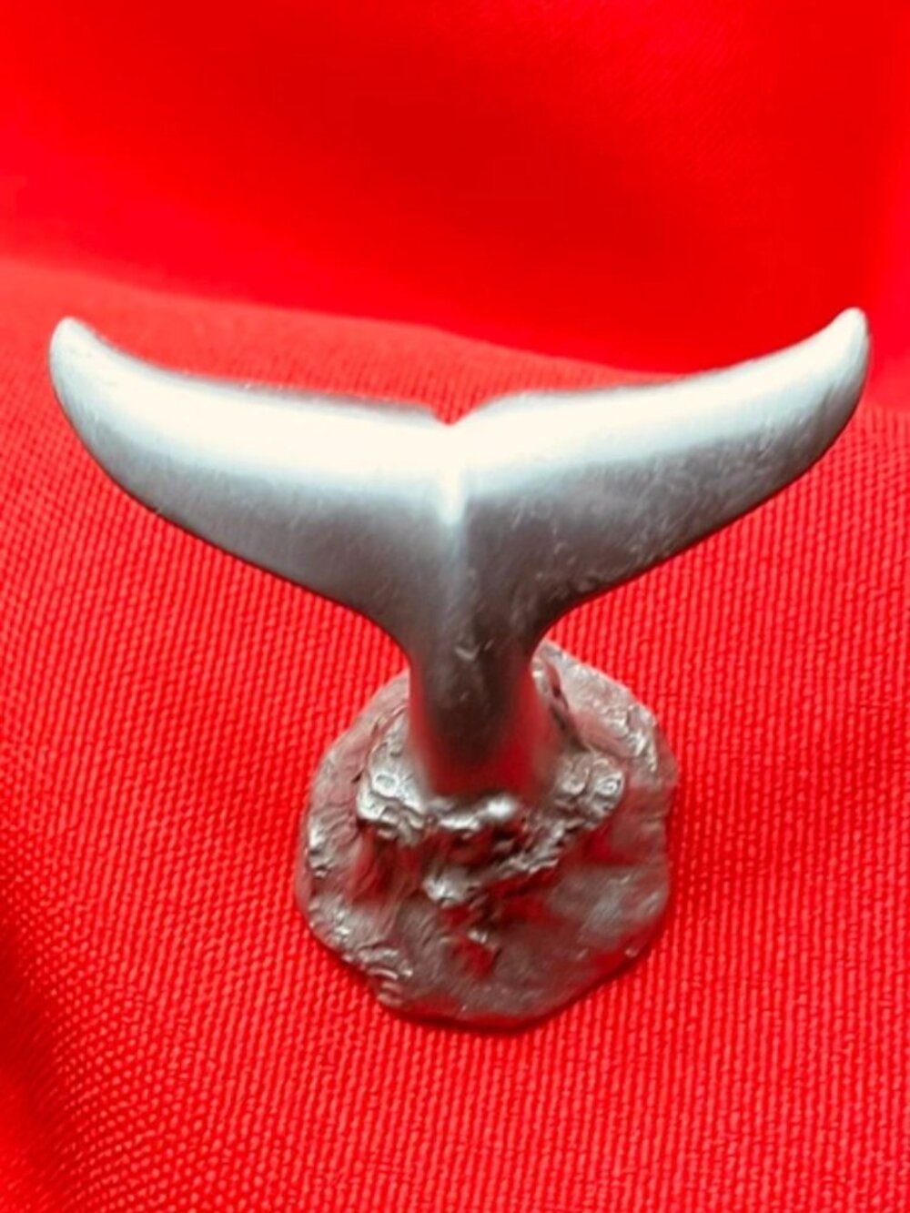 Wyland pewter whale tail